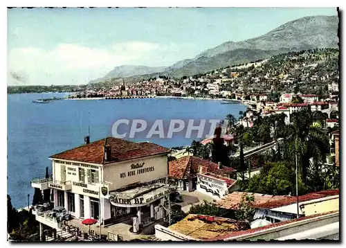 Cartes postales moderne La Cote d'Azur Menton Vue sur Garavan Au fond Menton A droite la Tete de Chien