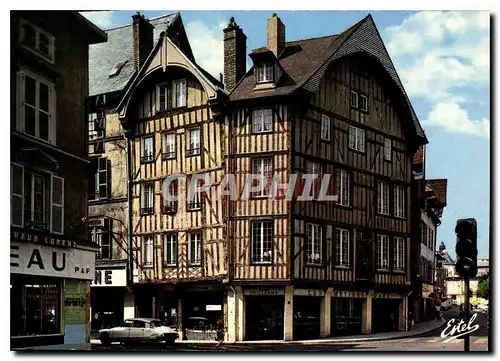 Moderne Karte Troyes Aube Capitale de la Champagne Maisons Champenoises Rue E Zola