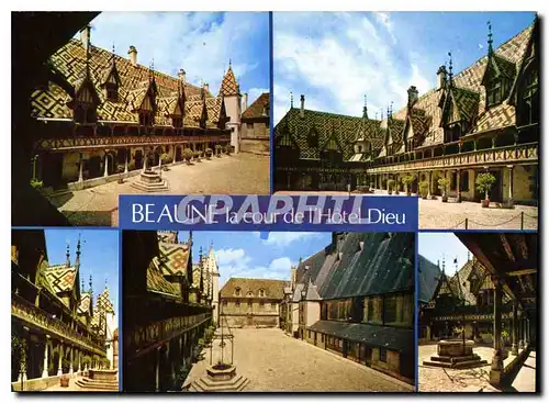 Cartes postales moderne Beaune la cour de l'Hotel Dieu