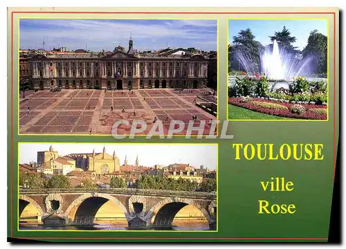 Moderne Karte Toulouse ville Rose