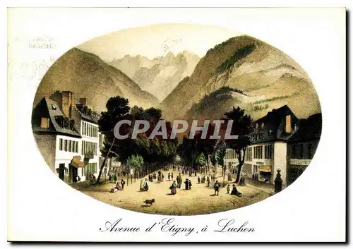 Cartes postales moderne Avenue d'Etigny a Luchon Lithographie de Gorse