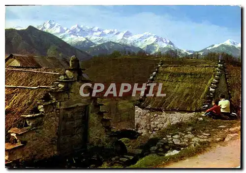 Moderne Karte Le Massif du Montvalier vu du Col de Sareille