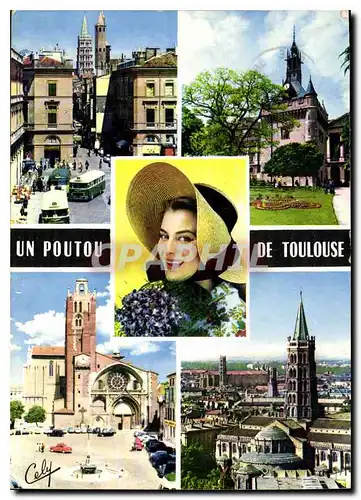 Cartes postales moderne Un Poutou de Toulouse Un coin de la Place du Capitole