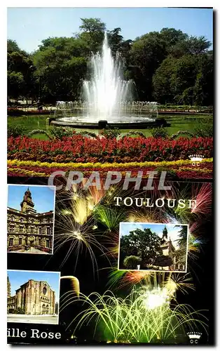 Cartes postales moderne Toulouse Ville d'Art Cite des Violettes Jardin du Grand Rond