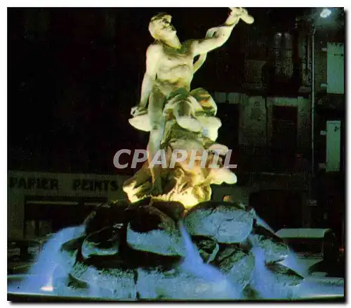 Moderne Karte Toulouse Place Roland Statue de Roland sonnant du cor