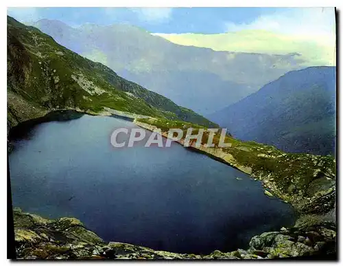 Moderne Karte Environs de Luchon Cirque du Lys le lac bleu