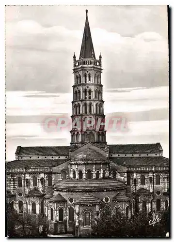 Cartes postales moderne Toulouse Abside de la Basilique Saint Sernin Le derniers etages du Clocher sont du XII siecle