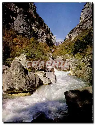 Moderne Karte Excursion aux Gorges du Loup Alpes Maritimes Le Loup dans les Gorges