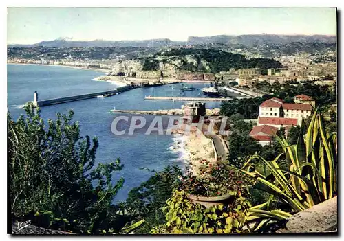 Moderne Karte La Cote d'Azur Nice Vue generale