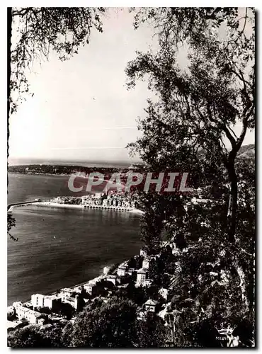 Cartes postales moderne Menton Vue generale et le Cap Martin