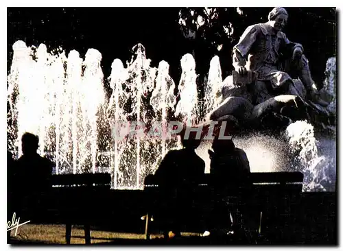 Moderne Karte Toulouse Statue de Goudouli Place Wilson