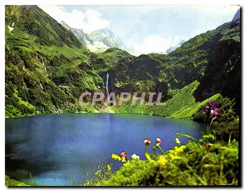 Moderne Karte Environs de Luchon Le Lac d'Oo La Cascade