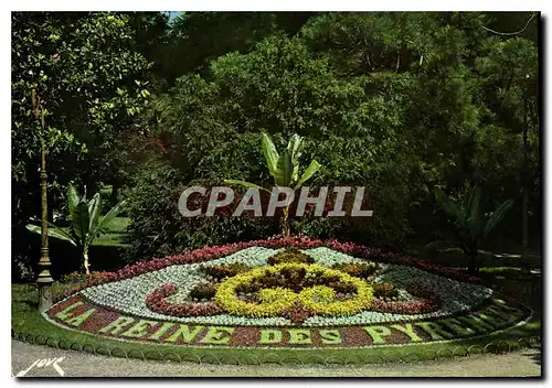 Cartes postales moderne Luchon Parterre fleuri dans le Parc du Casino