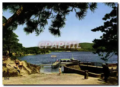 Cartes postales moderne Bassin de St Ferreol Hte Gne Revel Le Bout de la digue et l'Embarcadere Depart du Bateau promena