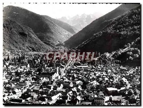 Moderne Karte Luchon  Superbagneres Vue generale de Luchon au fond le Massif de Venasque