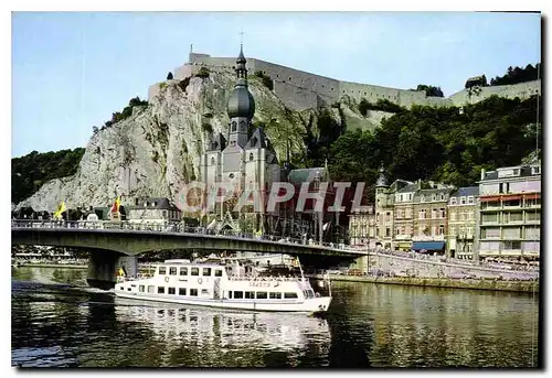 Cartes postales moderne Dinant sur Meuse Bateau Bayard Pont Citadelle Collegiale