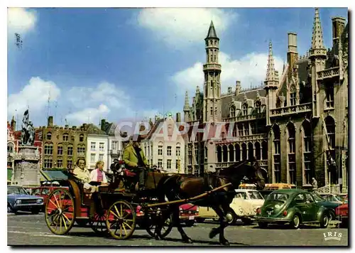 Cartes postales moderne Brugge Bruges Excursion en Caleche
