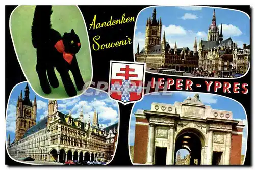 Cartes postales moderne Aandenken Souvenir Ieper Ypres