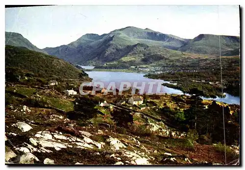 Moderne Karte The snowdon Massif from Fachwen Caernarvonshire