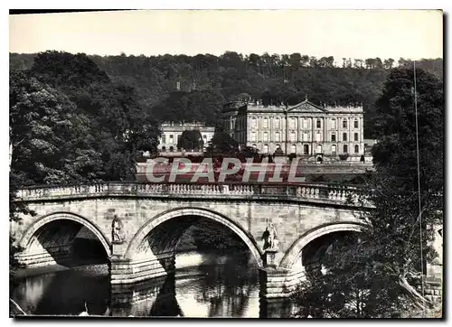 Moderne Karte Chatsworth The House and Bridge