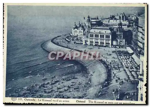 Moderne Karte Ostende Le Kursaal vu d'un avion