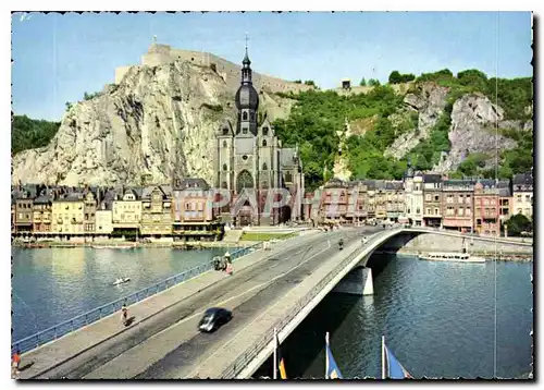 Cartes postales moderne Dinant Le Pont l'Eglise Notre Dame et le Teleferique de Brug