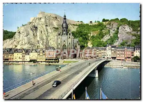 Moderne Karte Dinant Le Pont l'Eglise Notre Dame et le Teleferique de Brug