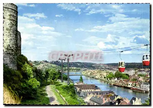 Cartes postales moderne Namur Vallee de la Meuse et Teleferique