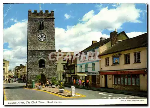 Moderne Karte Newton Abbot The Clock Tower South Devon