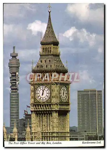 Cartes postales moderne The Post Office Tower and Big Ben London