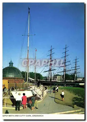 Cartes postales moderne Gipsy Moth and Cutty Sark Greenwich