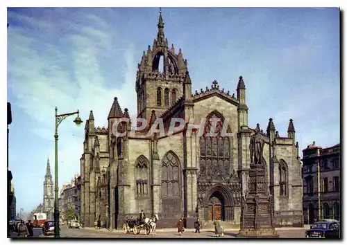 Moderne Karte St Giles Cathedral Edinburgh