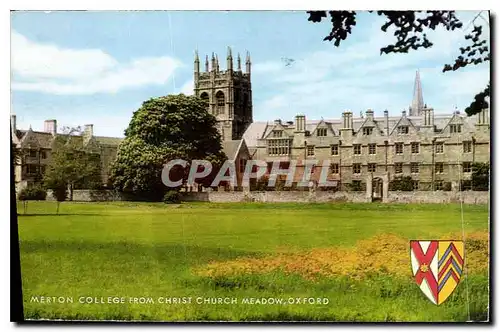 Cartes postales moderne Merton College from Christ Church Meadow Oxford