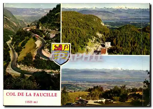 Moderne Karte Col de la Faucille Route de St Claude au Col de la Faucille