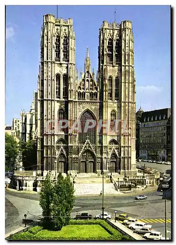 Moderne Karte Brussels Cathedrale Saint Michel