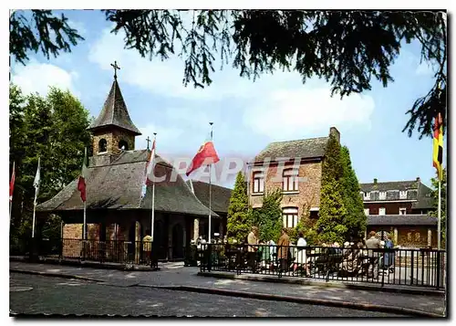 Moderne Karte Banneux ND La chapelle et la maison Beco