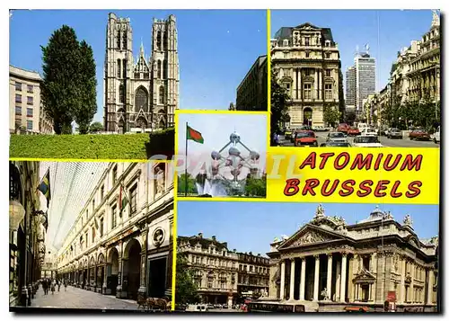 Moderne Karte Atomium Brussels