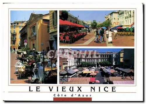 Moderne Karte La Cote d'Azur Nice Le Vieux Nice
