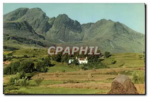 Moderne Karte The Cuillin Hills showing Blaven from Torrin Isle of Skye