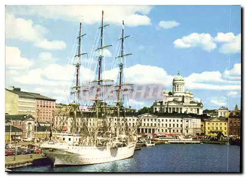 Moderne Karte Helsinki Helsingfors Suomi Finland South Harbour