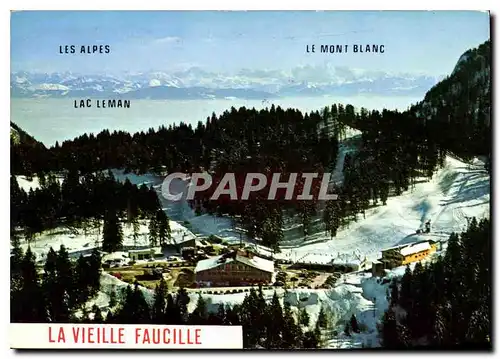 Cartes postales moderne La Vieille Faucille Ain et le Massif du Mont Blanc