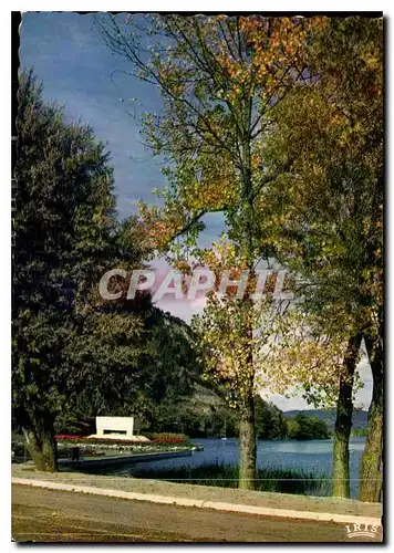 Moderne Karte Nantua Ain Le Petit Port et le Monument des Deportes