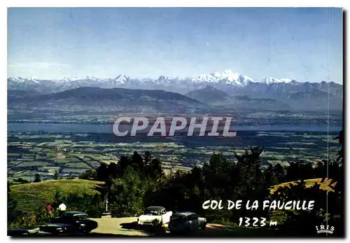 Moderne Karte Gex La Faucille Sur la route Blanche Paris Geneve