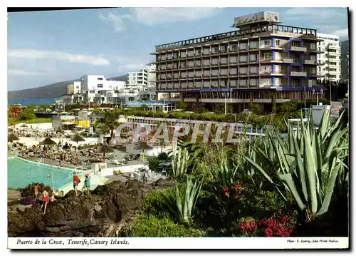 Moderne Karte Puerto de la Cruz Tenerife Canary Islands