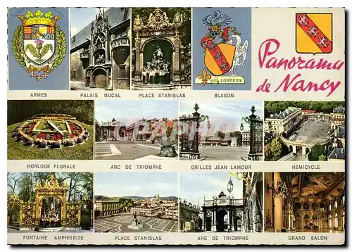 Cartes postales moderne Panorama de Nancy