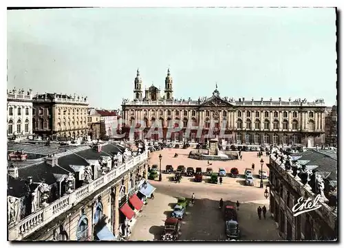 Moderne Karte Nancy Hotel de Ville et Statue de Stanislas