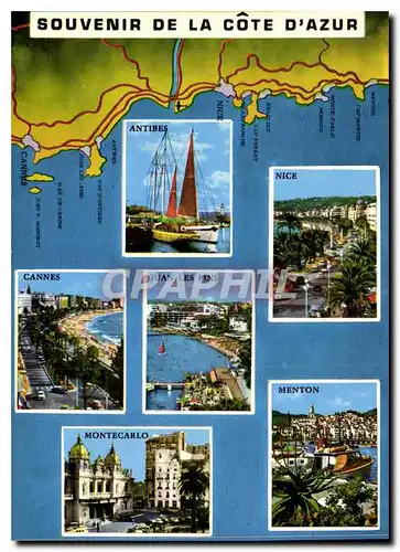 Cartes postales moderne Souvenir de la Cote d'Azur