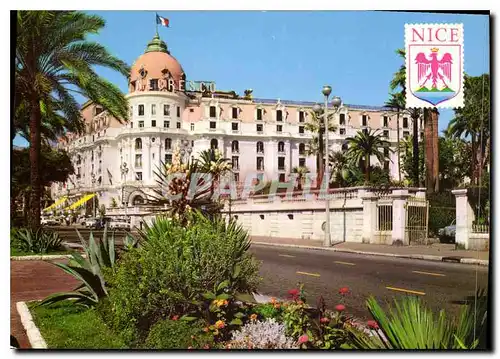 Moderne Karte Nice La Promenade des Anglais et l'Hotel Negresco