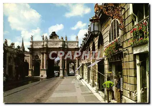 Cartes postales moderne Nancy Meurthe et Moselle La rue Here et l'Arc de triomphe