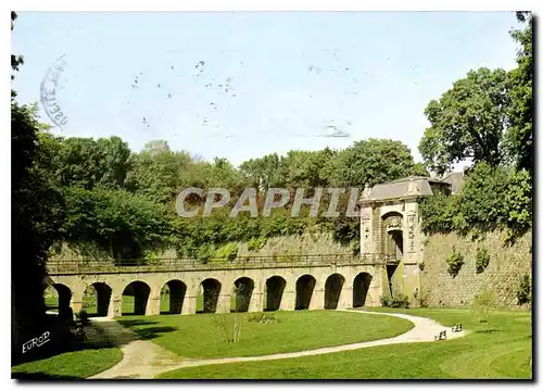 Cartes postales moderne Longwy Haut Un coin de detente a l'interieur des remparts